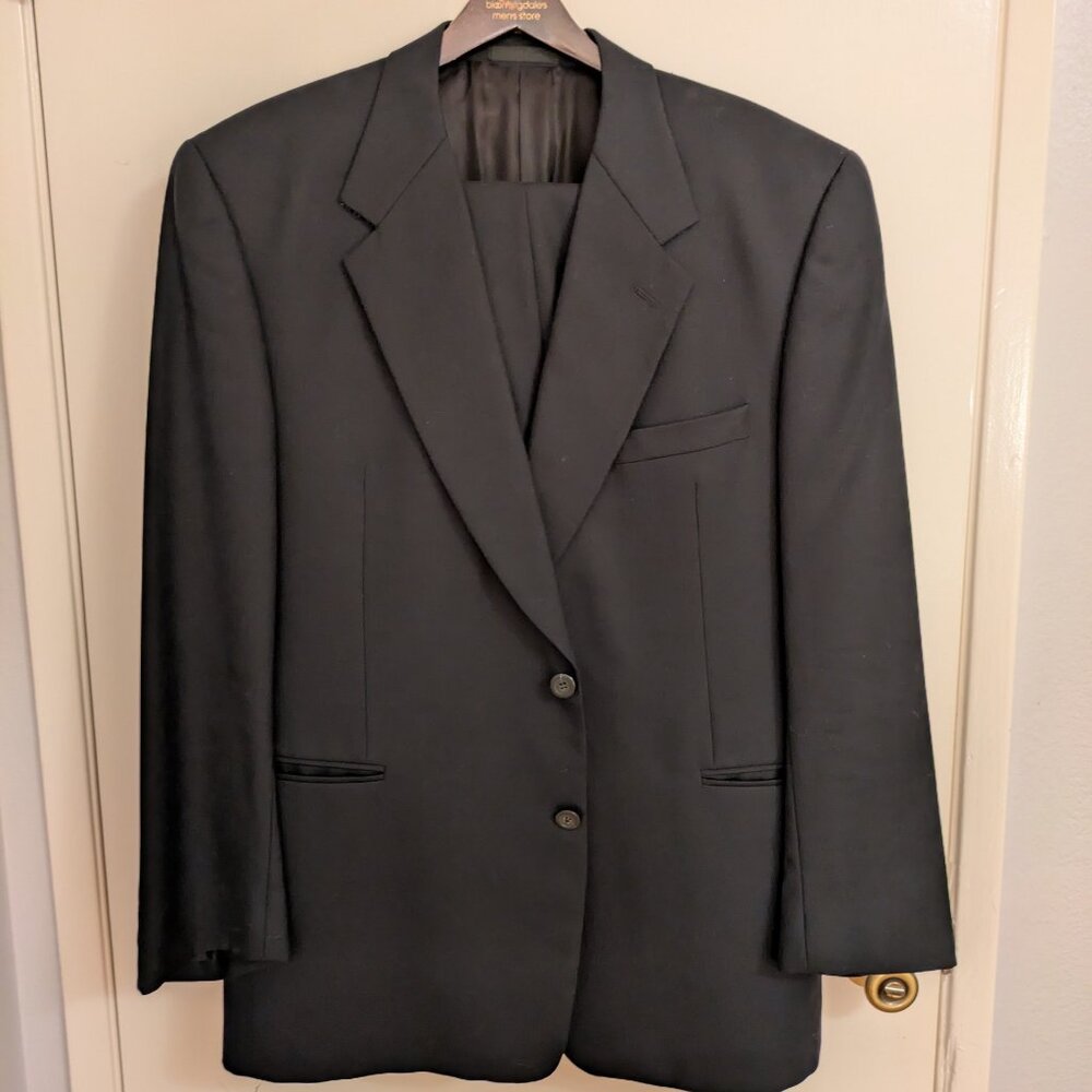 Jhane Barnes 100% Wool Suit 44R | Architect-Designed 90s| Perfect Condition